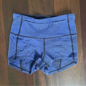 Lululemon Athletica Blue Athletic Shorts with Compression Fit